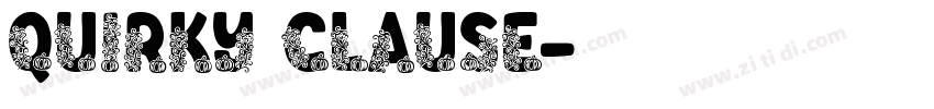 Quirky Clause字体转换
